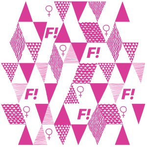 Feministiskt Initiativ mönster tygpåse